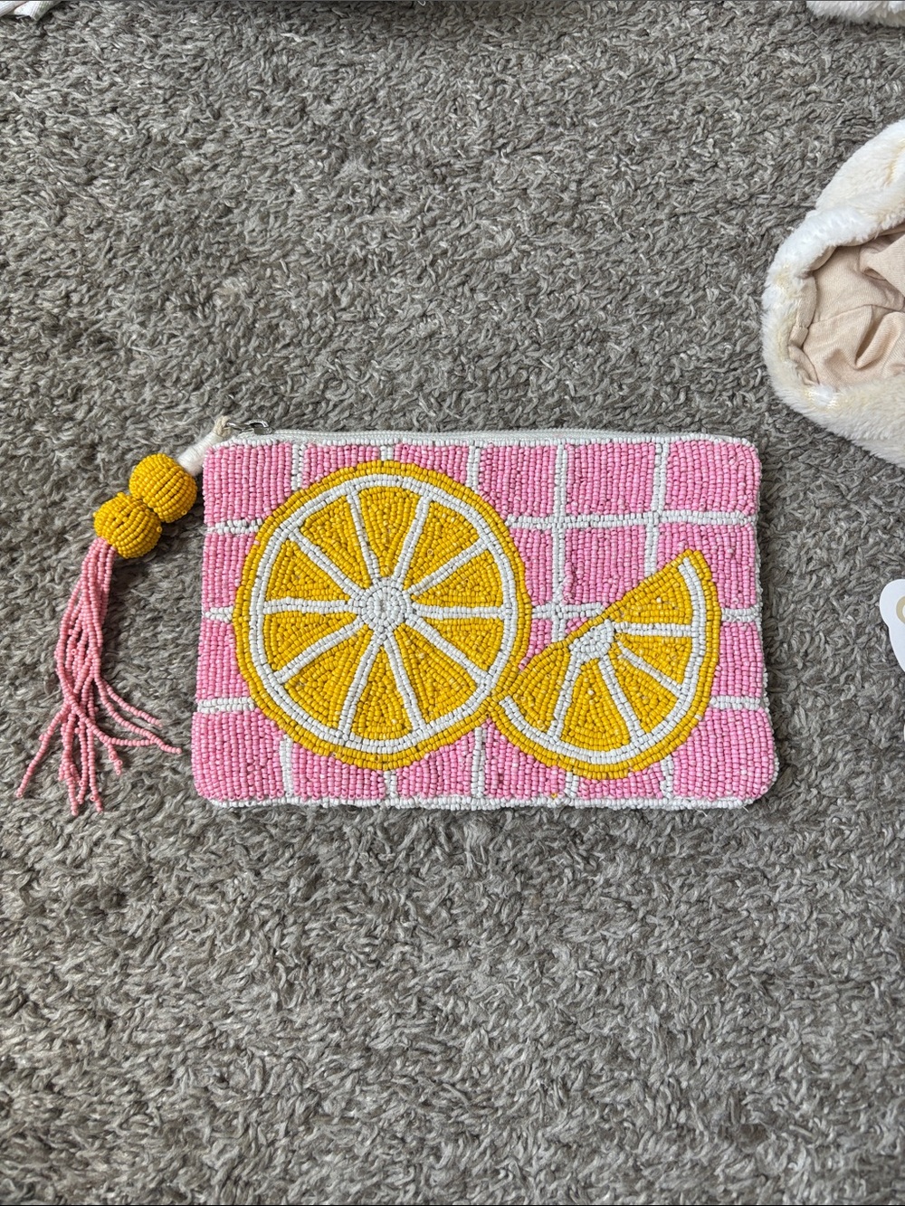 Beaded pouch